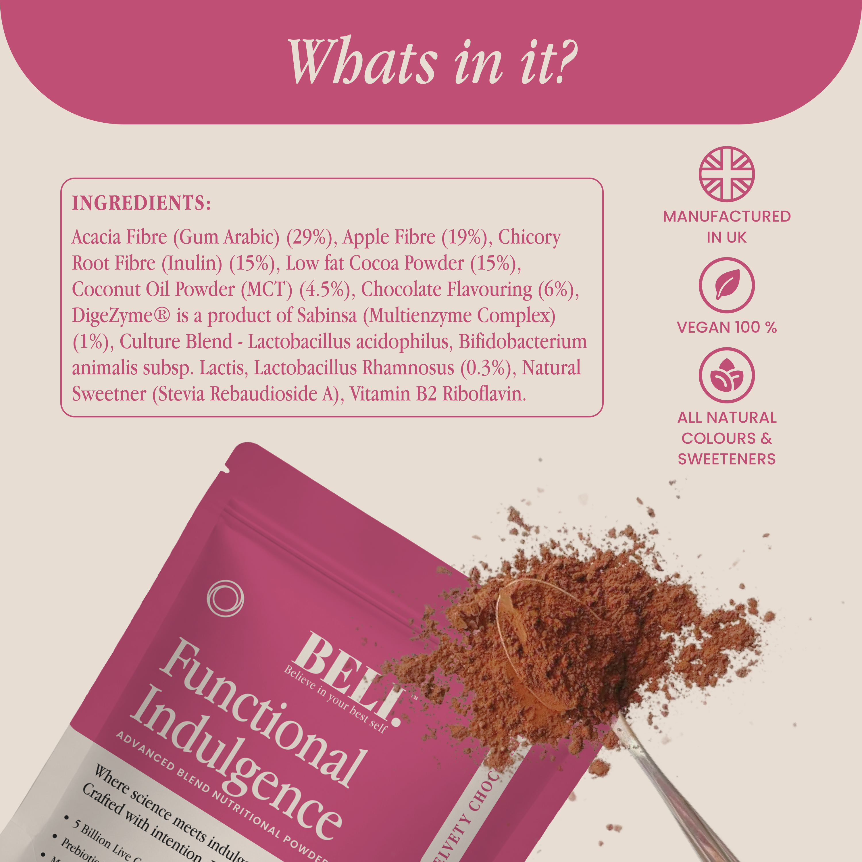 BELI. Functional Indulgence